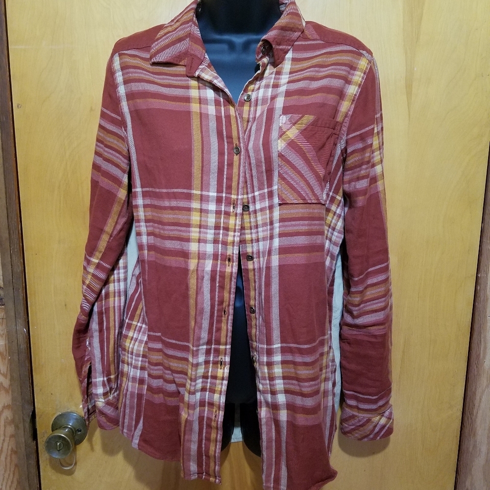 Light weight flannel with embroidery